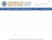 Tablet Screenshot of louisvillehs.org